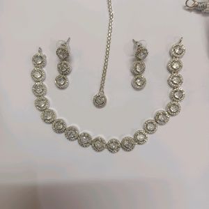 American Diamond Jewellery Set