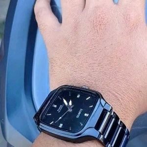 Premium Black Square Dial Hmt Spoof Watch For Men