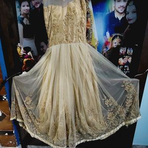 Golden Party wear Gown