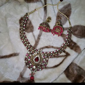 Combo Green And Pink Necklace