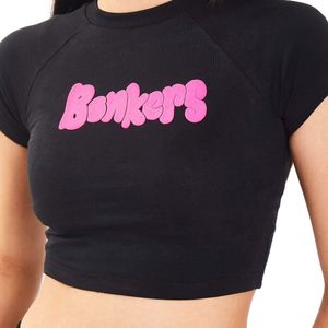 NEW WITH TAG , BONKERS BABY TEE CROP TOP