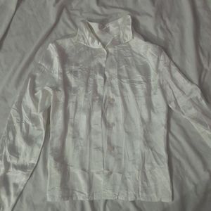 A Satin Off white Shirt