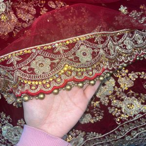 Bridal Lehenga With Cancan Attached,