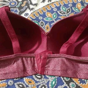 Textured Burgundy Bra