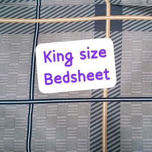 Cotton Bedsheet + 2 (Cushions + Pillow Covers)