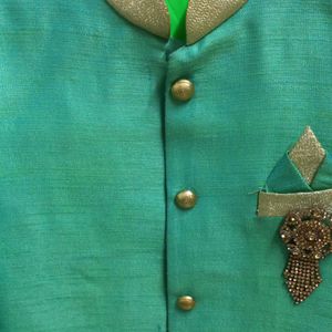 Green Colour Sherwani Suitable For Any Occasion