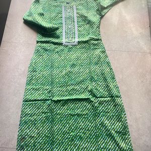 Straight Kurti Green