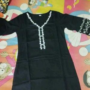 Short Black kurti.