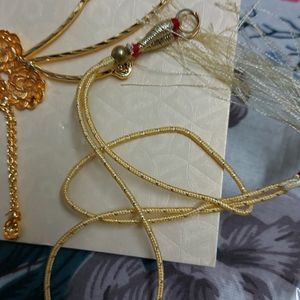 Golden Necklace Set For Party