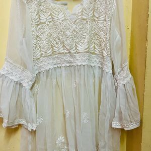 Chikankari White Top