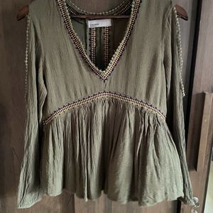 Vero Moda Olive Green Colour Top