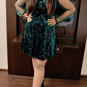 Galaxy Glitter Dress URBANIC