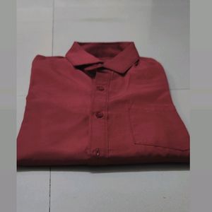 Men Red Full Sleeve Shirt