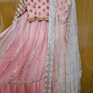 Baby Pink Colour Lehnga Choli