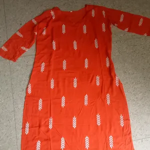 Orange Kurta XL Size🧡