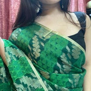 Green Banarasi Saree