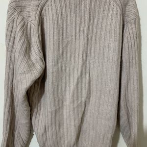 Beige Knitted Sweater