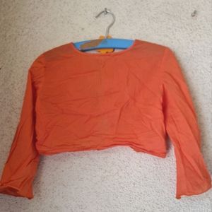 Front Open Jacket For 2 -4 Years Girls Coral