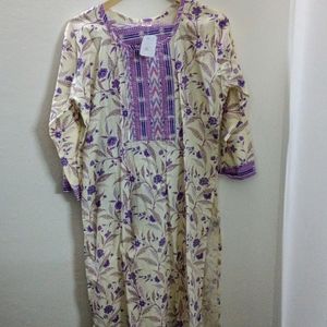 COTTON KURTI WITH PANT SET