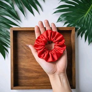 Satin Silk Scrunchie ~ 1