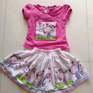 Skirt and Top For Kids.