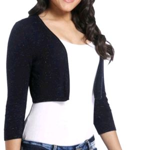 Only Women's Blue 3/4 Bolero Knit Shrug