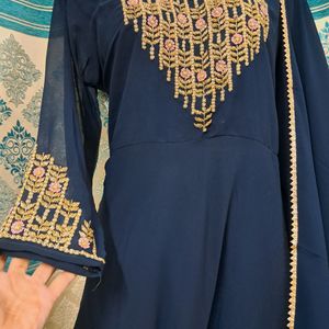 Blue Embellished Gown