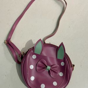 Dark Pink Sling Bag For Girls/Women