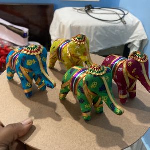 Elephants For Home Decor (pack Of 4)