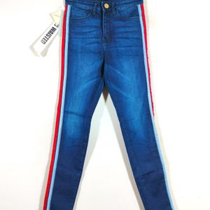 Women's Jeans (Dark Blue Skinny Fit )