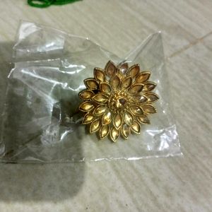 New Big Kundan Ring