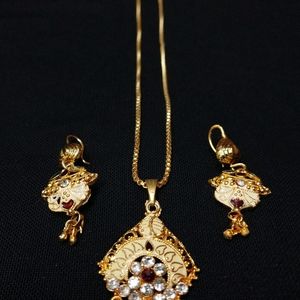 Meenakari Work Half Set