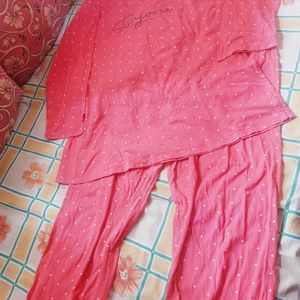 Pink Night Suit For Women