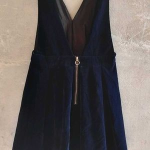 Velvet Pinafore Dress