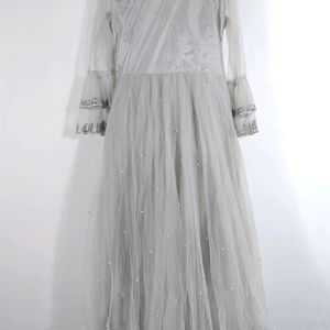 Grey Net Gown ( Women)