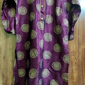 Beautifull Wine Colour Kurta 😍