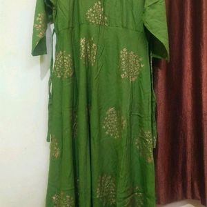 Green Frock Kurti