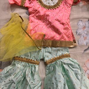 Sharara Suit For 1 Year Old Girl