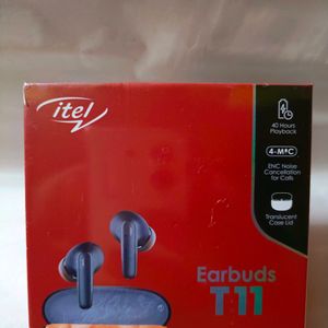 itel T11 Truly Wireless Earbuds, (White)