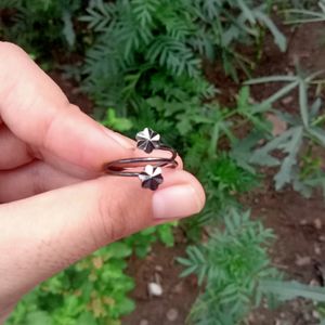 Silver Oxidised Neckpiece And A Ring