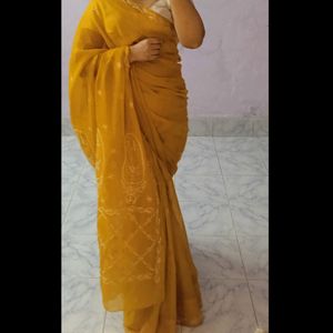 Chikankari Saree