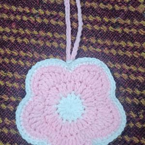 Crochet Floral Airpod Cover Cum Bag Charm