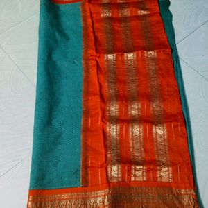 Cotton Silk Pure  Gadwal Saree