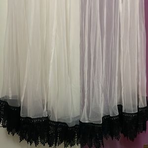 Net Skirt With Black Border