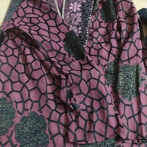 Combo Of Kazo Top And Snow Brand Beautiful Kurti