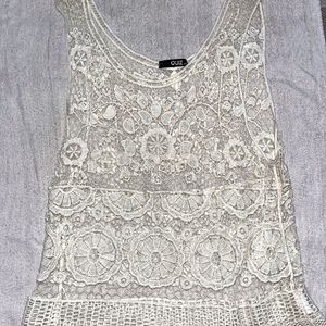 Crochet top with inner