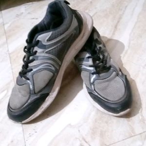 Boys Shoes With Grey ,black And White Colour Combi