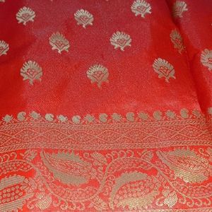 Art Silk Kanchipuram Saree With Blouse