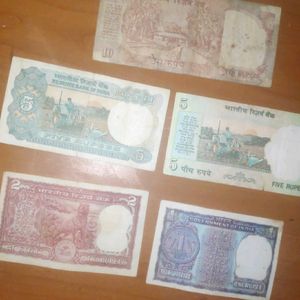 Rare 100, 50, 10, 5, 2, 1 Old Currency Set