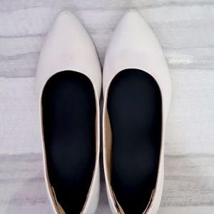 Metro White Heels